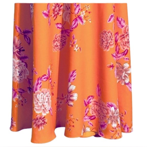 VINCE CAMUTO SLIP MAXI DRESS SMALL SLEEVELESS FLORAL ORANGE PINK LONG STRAPPY - Picture 7 of 11